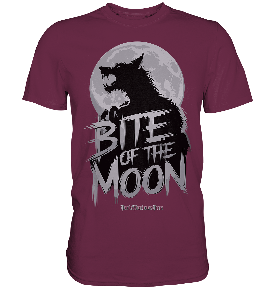 BITE OF THE MOON – Der Ruf der dunklen Kreatur - Premium Shirt | Unisex - Shirts | Dark Shadows Arts