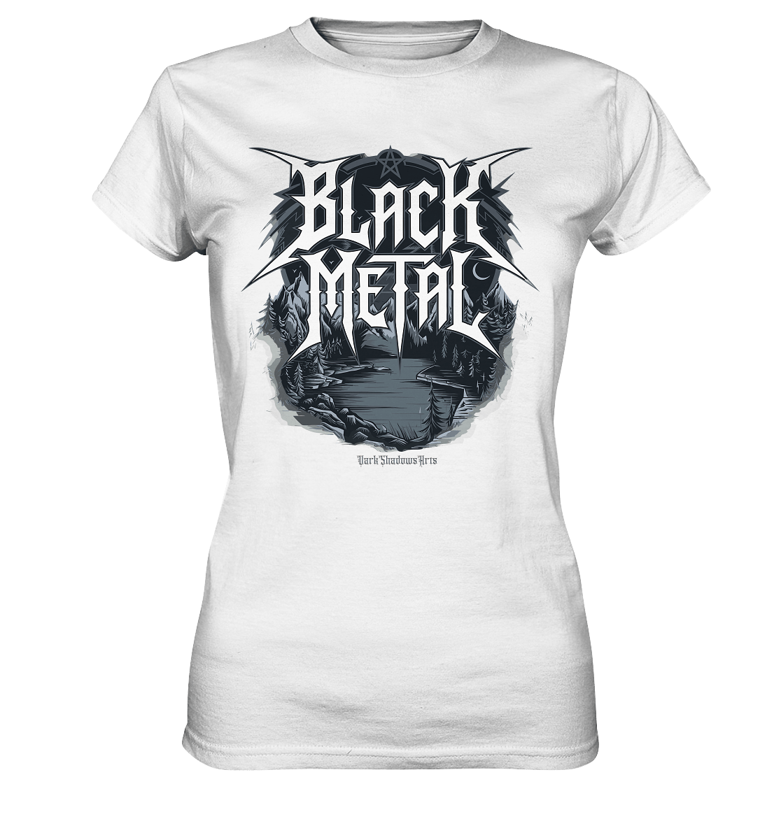 BLACK METAL – Roh, Dunkel, Unaufhaltsam - Ladies Premium Shirt | Lady - Shirts | Dark Shadows Arts