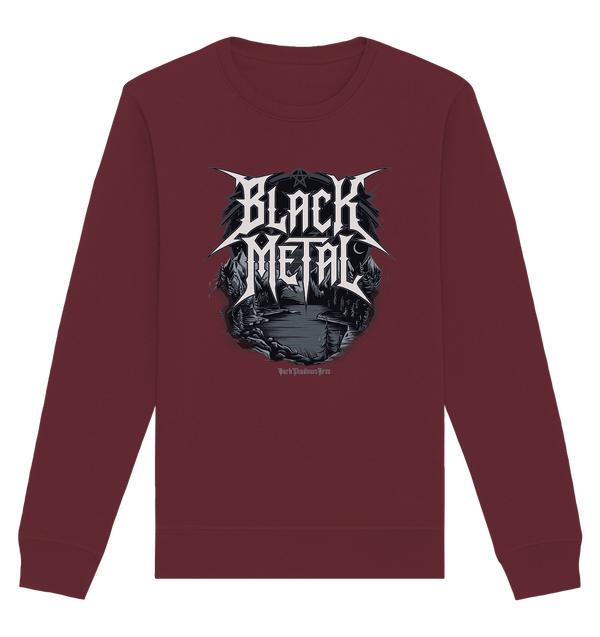 BLACK METAL – Roh, Dunkel, Unaufhaltsam - Organic Basic Unisex Sweatshirt | Sweatshirts | Dark Shadows Arts