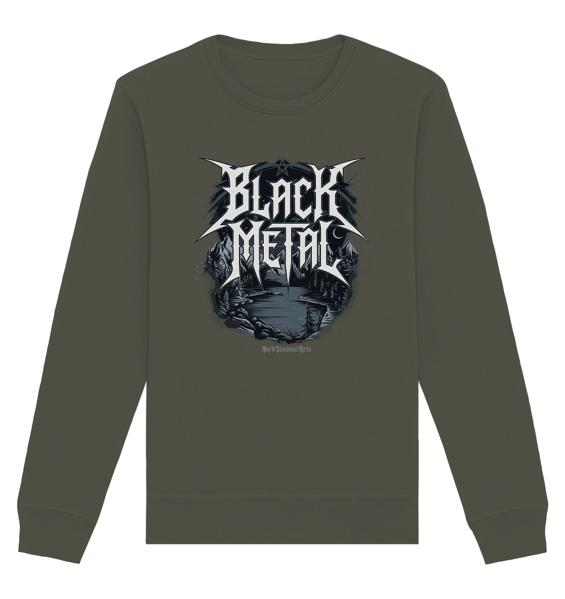 BLACK METAL – Roh, Dunkel, Unaufhaltsam - Organic Basic Unisex Sweatshirt | Sweatshirts | Dark Shadows Arts