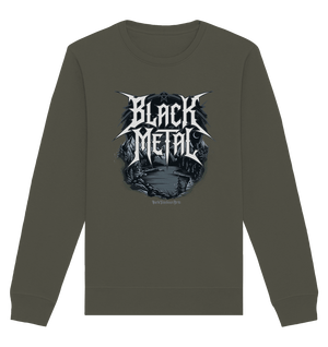 BLACK METAL – Roh, Dunkel, Unaufhaltsam - Organic Basic Unisex Sweatshirt | Sweatshirts | Dark Shadows Arts