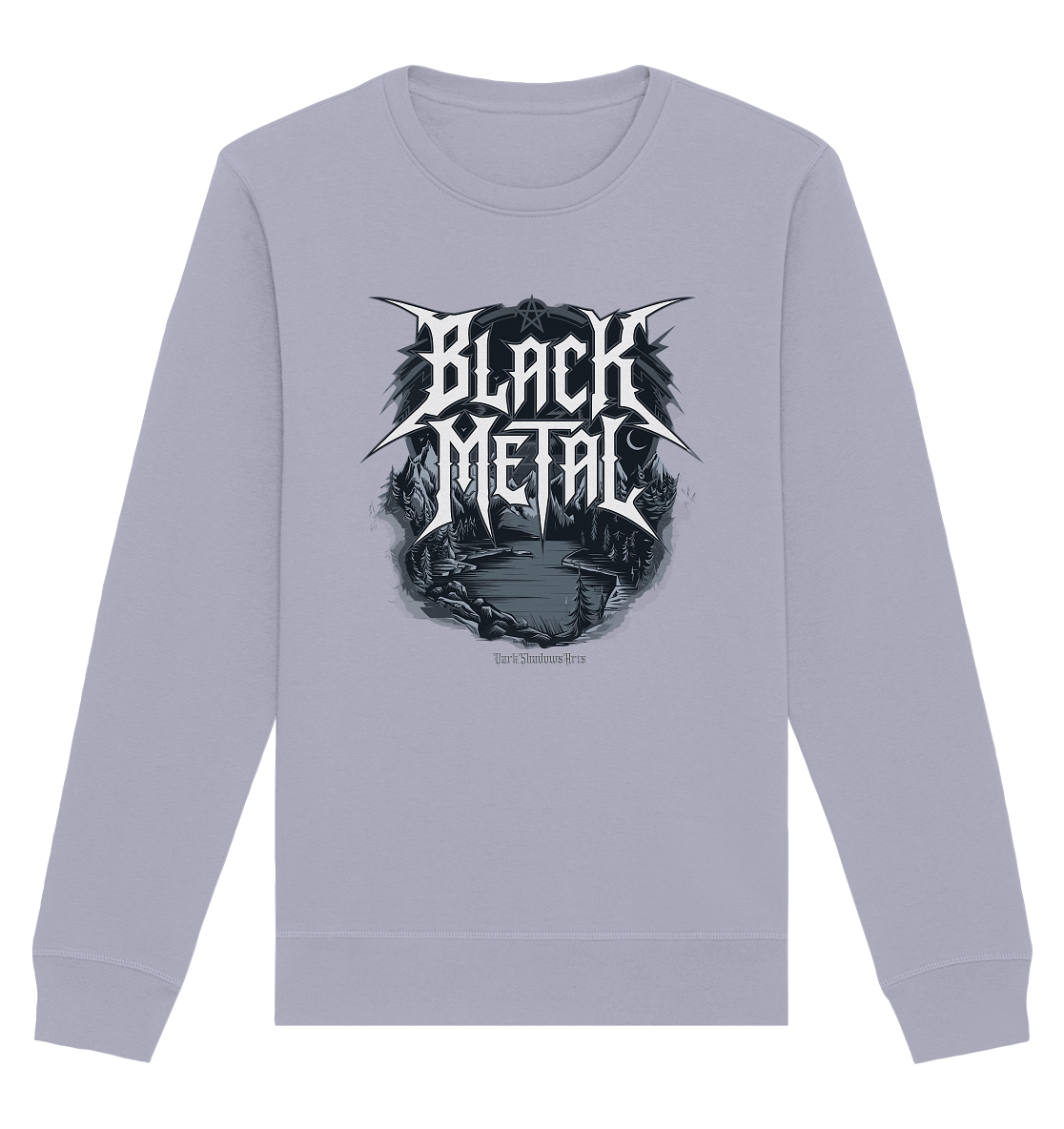 BLACK METAL – Roh, Dunkel, Unaufhaltsam - Organic Basic Unisex Sweatshirt | Sweatshirts | Dark Shadows Arts