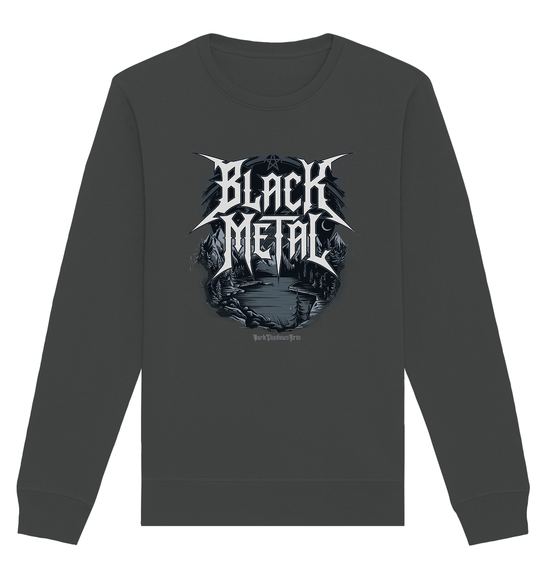 BLACK METAL – Roh, Dunkel, Unaufhaltsam - Organic Basic Unisex Sweatshirt | Sweatshirts | Dark Shadows Arts