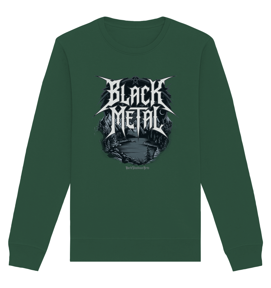 BLACK METAL – Roh, Dunkel, Unaufhaltsam - Organic Basic Unisex Sweatshirt | Sweatshirts | Dark Shadows Arts