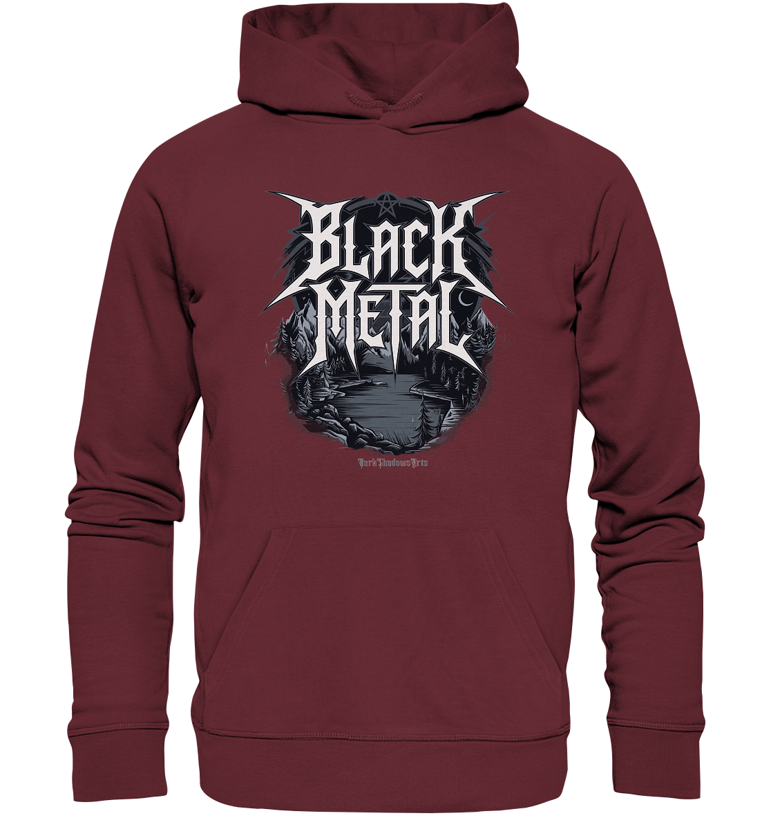 BLACK METAL – Roh, Dunkel, Unaufhaltsam - Organic Hoodie | Hoodies | Dark Shadows Arts