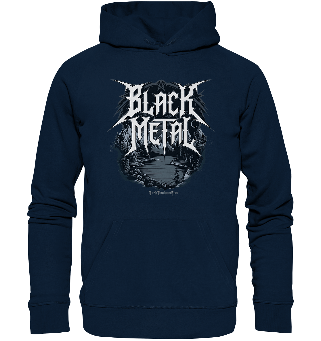 BLACK METAL – Roh, Dunkel, Unaufhaltsam - Organic Hoodie | Hoodies | Dark Shadows Arts