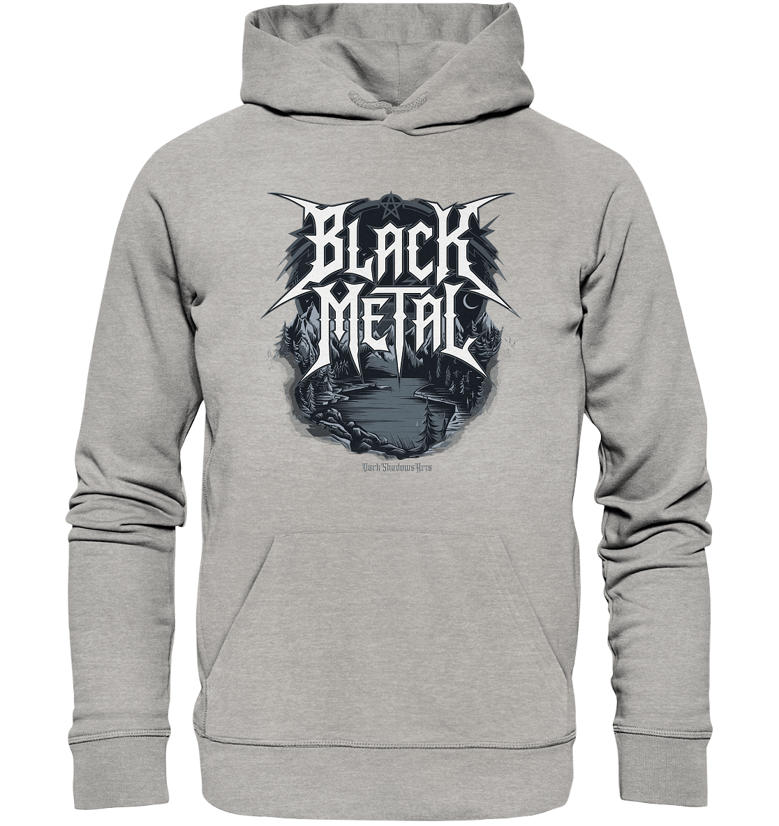 BLACK METAL – Roh, Dunkel, Unaufhaltsam - Organic Hoodie | Hoodies | Dark Shadows Arts