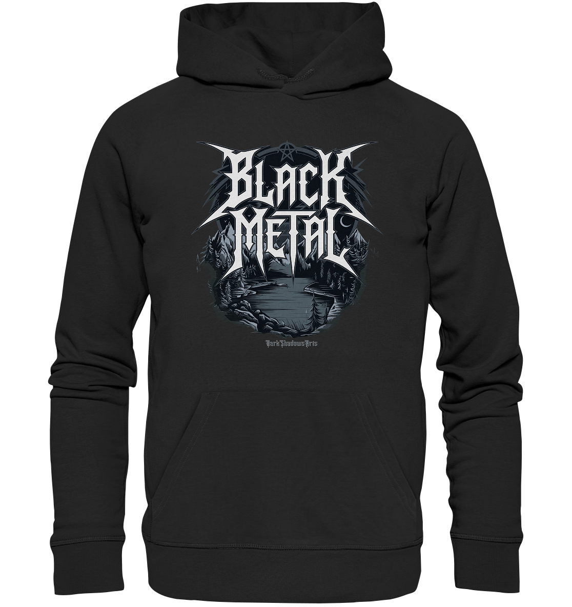 BLACK METAL – Roh, Dunkel, Unaufhaltsam - Organic Hoodie | Hoodies | Dark Shadows Arts