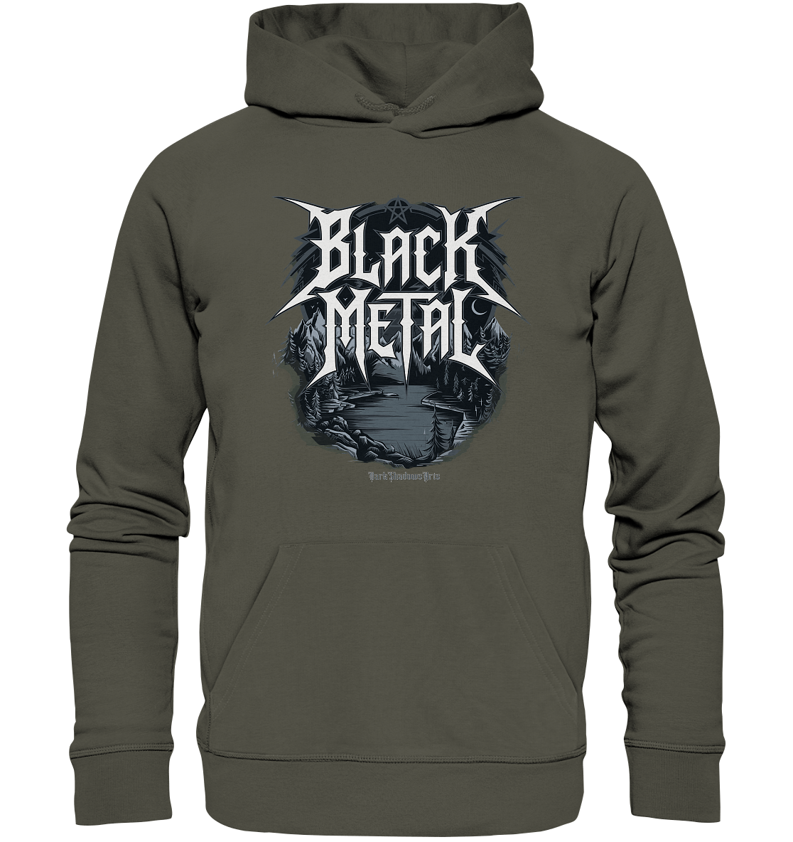 BLACK METAL – Roh, Dunkel, Unaufhaltsam - Organic Hoodie | Hoodies | Dark Shadows Arts