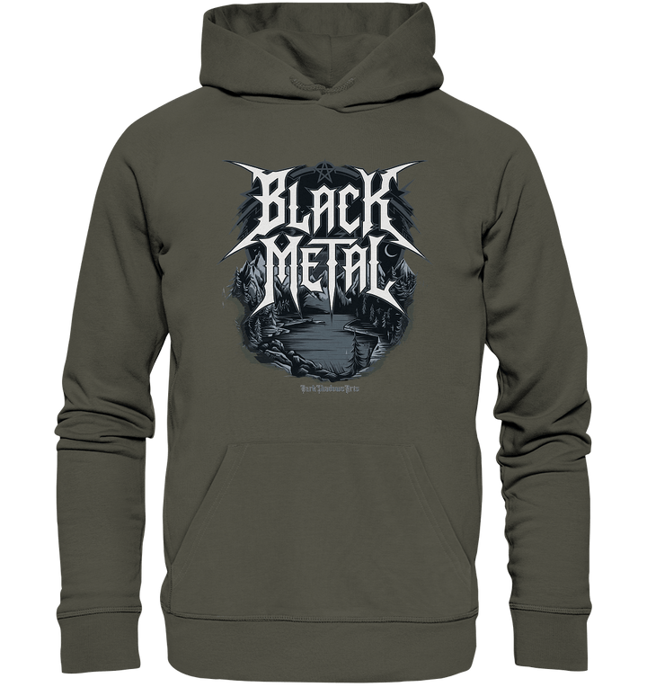 BLACK METAL – Roh, Dunkel, Unaufhaltsam - Organic Hoodie | Hoodies | Dark Shadows Arts