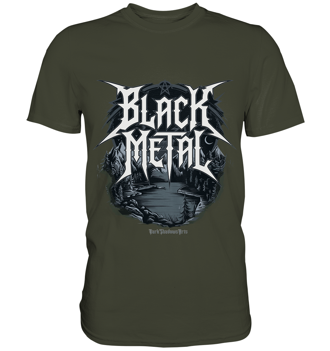 BLACK METAL – Roh, Dunkel, Unaufhaltsam - Premium Shirt | Unisex - Shirts | Dark Shadows Arts