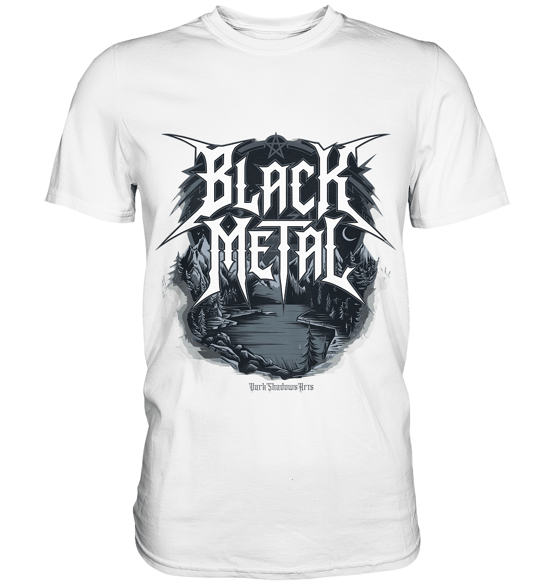 BLACK METAL – Roh, Dunkel, Unaufhaltsam - Premium Shirt | Unisex - Shirts | Dark Shadows Arts