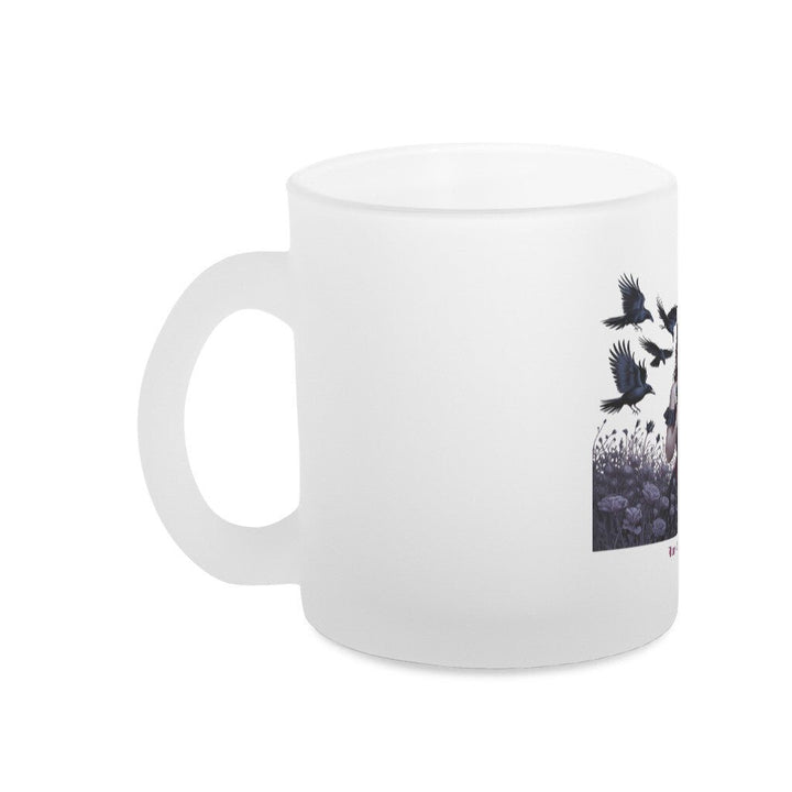 Black Rose Sorrow_ Blutige Träne & Rabenliebe - Glas - Tasse satiniert | Mug | Dark Shadows Arts