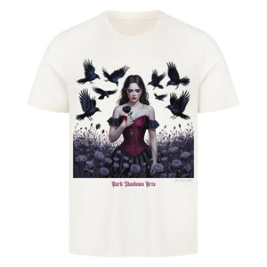 Black Rose Sorrow_ Blutige Träne & Rabenliebe - HigherBlanks Premium T-Shirt | T-Shirt | Dark Shadows Arts