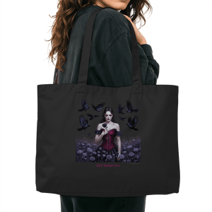 Black Rose Sorrow_ Blutige Träne & Rabenliebe - Organic Shopping - Bag - Organic Shopping - Bag | Taschen | Dark Shadows Arts