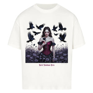 Black Rose Sorrow_ Blutige Träne & Rabenliebe - VACANCY Oversized Shirt | T-Shirt | Dark Shadows Arts