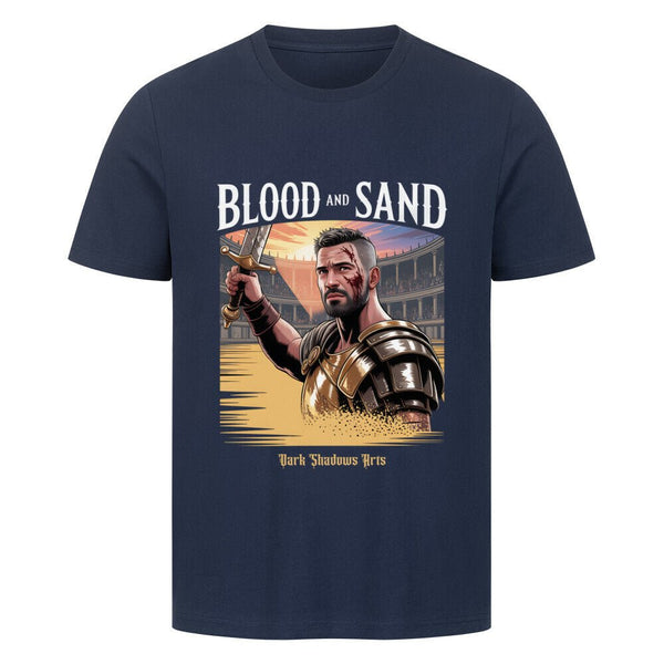 Blood and Sand_ Gladiator des Schicksals - HigherBlanks Premium T-Shirt | T-Shirt | Dark Shadows Arts