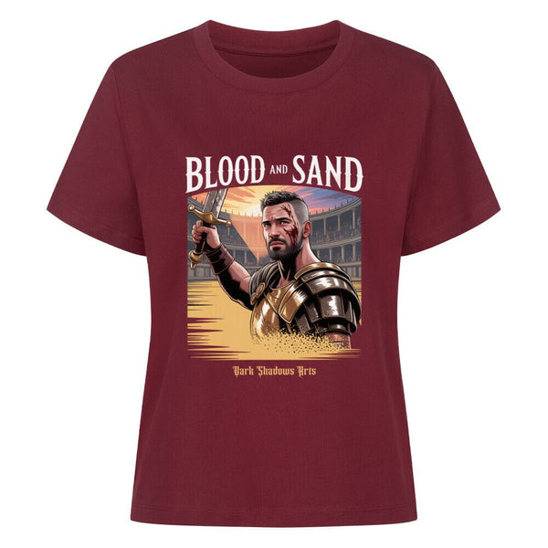 Blood and Sand_ Gladiator des Schicksals - Premium Organic Shirt Women | T-Shirt | Dark Shadows Arts