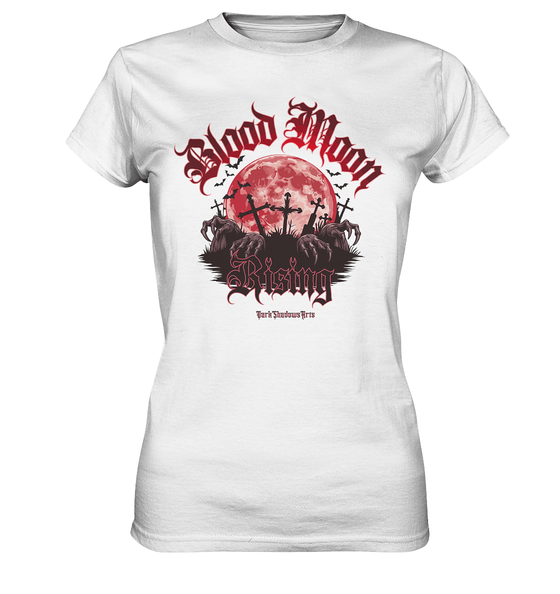 Blood Moon - Ladies Premium Shirt | Lady - Shirts | Dark Shadows Arts