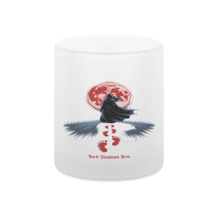 Blood Moon Path_ Schritte ins Dunkel - Glas - Tasse satiniert | Mug | Dark Shadows Arts