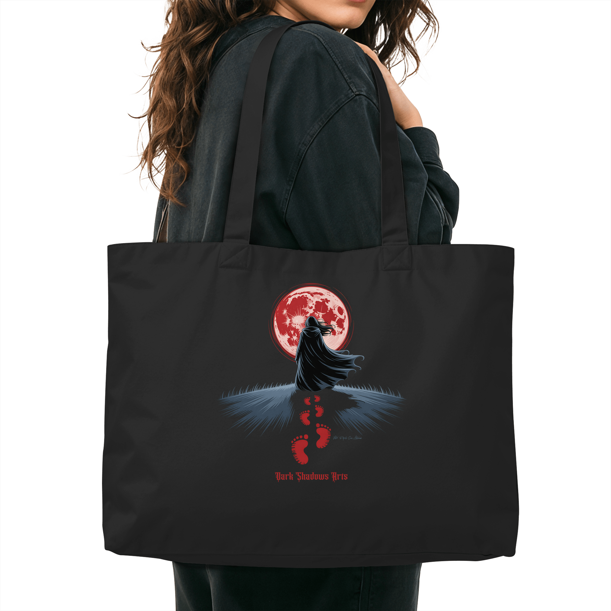 Blood Moon Path – Schritte ins Dunkel - Organic Shopping - Bag - Organic Shopping - Bag | Taschen | Dark Shadows Arts