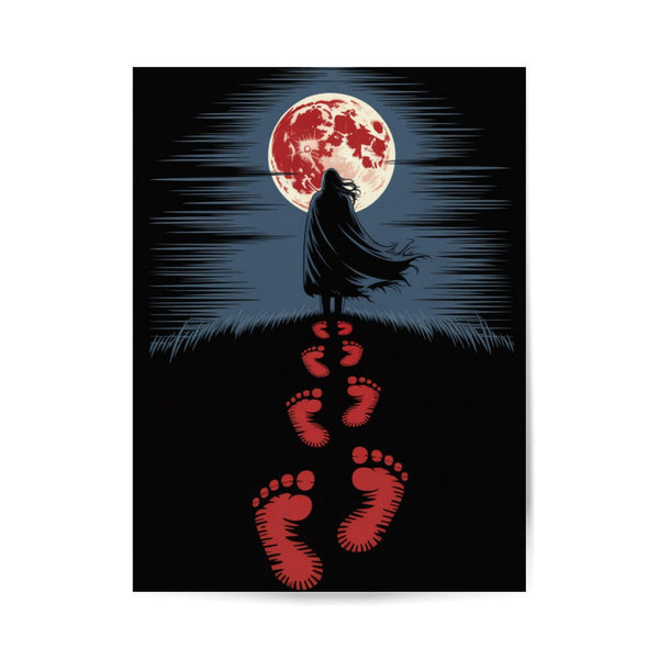 Blood Moon Path – Schritte ins Dunkel - Poster 3:4 | Poster | Dark Shadows Arts