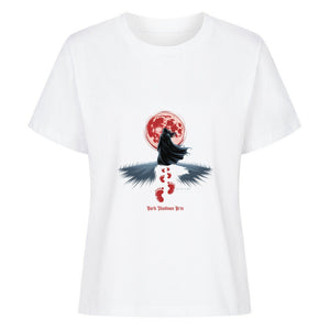 Blood Moon Path_ Schritte ins Dunkel - Premium Organic Shirt Women | T-Shirt | Dark Shadows Arts