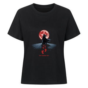 Blood Moon Path_ Schritte ins Dunkel - Premium Organic Shirt Women | T-Shirt | Dark Shadows Arts