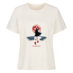 Blood Moon Path_ Schritte ins Dunkel - Premium Organic Shirt Women | T-Shirt | Dark Shadows Arts