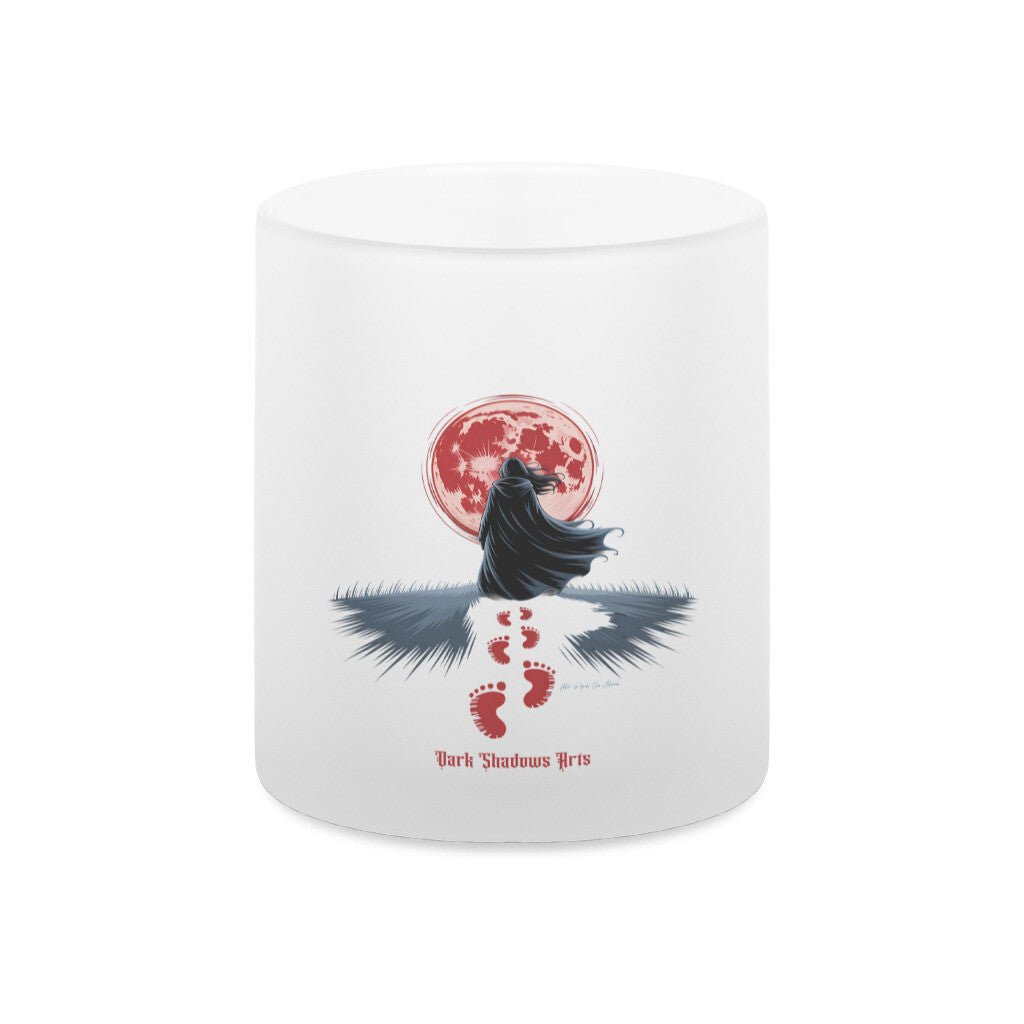 Blood Moon Path_ Schritte ins Dunkel - Teelichthalter satiniert | Mug | Dark Shadows Arts
