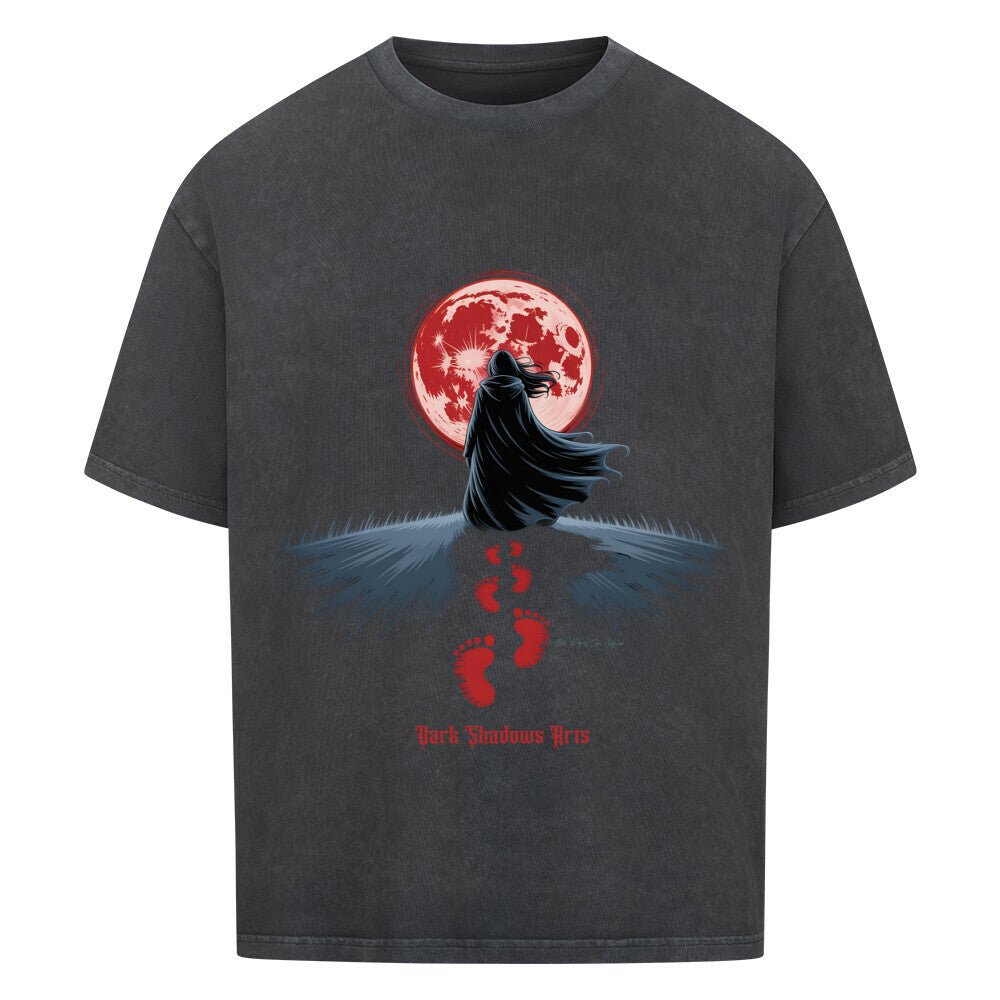 Blood Moon Path_ Schritte ins Dunkel - VACANCY Oversized Shirt | T-Shirt | Dark Shadows Arts