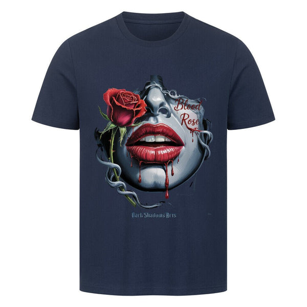 Blood Rose – Lippen voller Sehnsucht - HigherBlanks Premium T-Shirt | T-Shirt | Dark Shadows Arts
