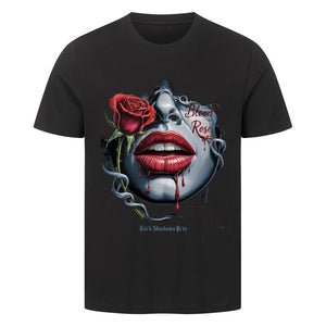 Blood Rose – Lippen voller Sehnsucht - HigherBlanks Premium T-Shirt | T-Shirt | Dark Shadows Arts