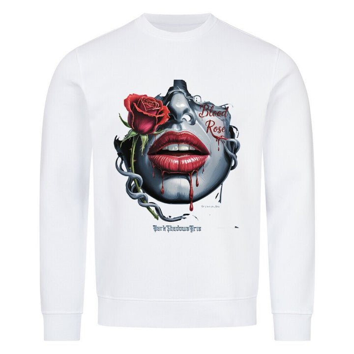 Blood Rose – Lippen voller Sehnsucht - Premium Organic Sweatshirt | Sweatshirt | Dark Shadows Arts