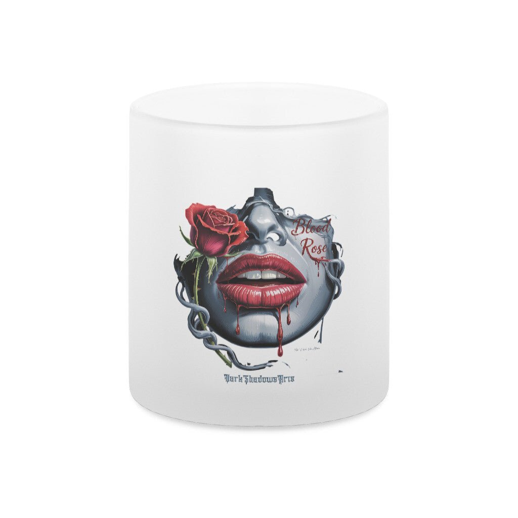 Blood Rose – Lippen voller Sehnsucht - Teelichthalter satiniert | Mug | Dark Shadows Arts