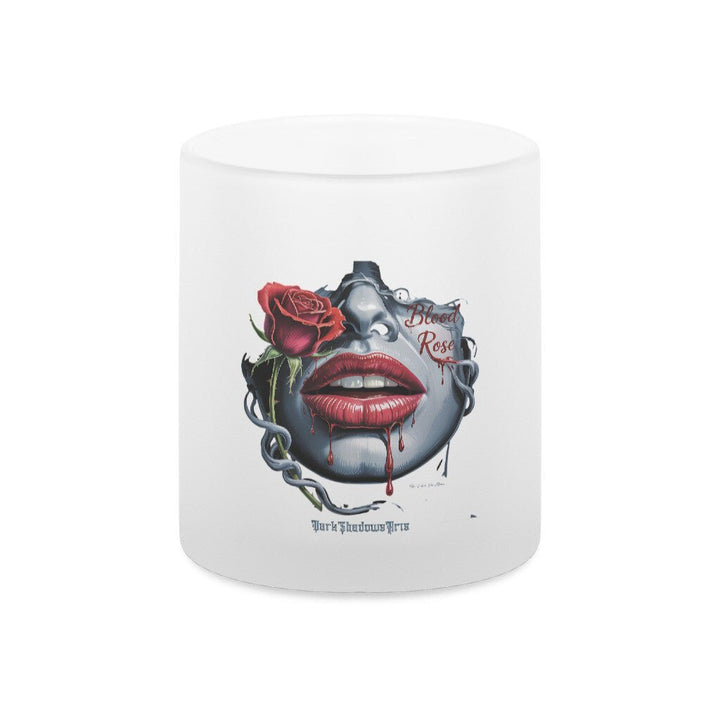 Blood Rose – Lippen voller Sehnsucht - Teelichthalter satiniert | Mug | Dark Shadows Arts