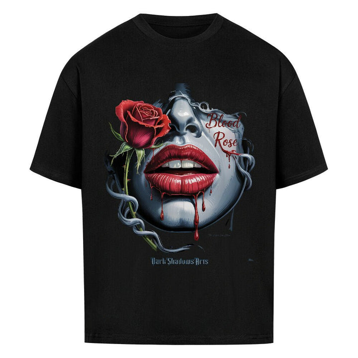 Blood Rose – Lippen voller Sehnsucht - VACANCY Oversized Shirt | T-Shirt | Dark Shadows Arts