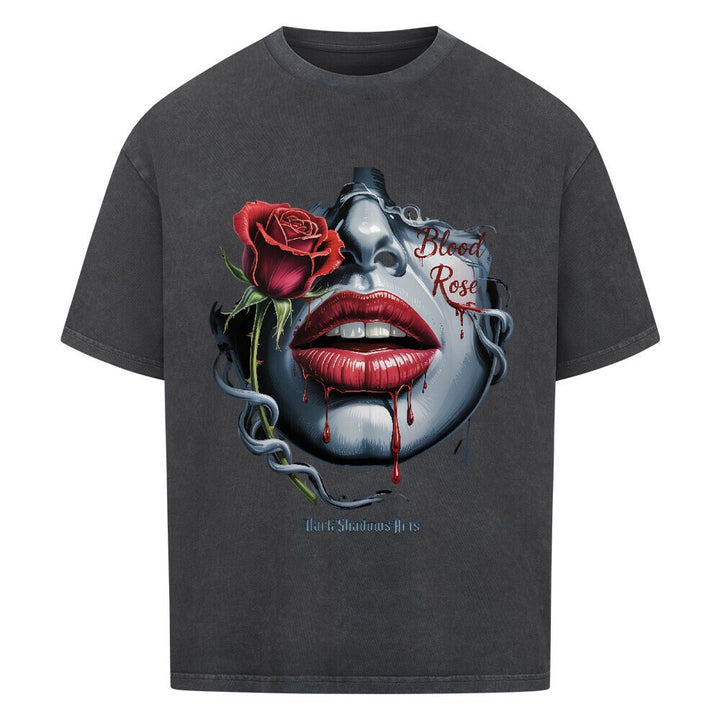 Blood Rose – Lippen voller Sehnsucht - VACANCY Oversized Shirt | T-Shirt | Dark Shadows Arts