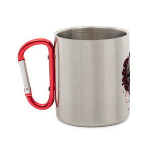 Blood Roses - Edelstahl - Tasse mit Karabiner | Mug | Dark Shadows Arts