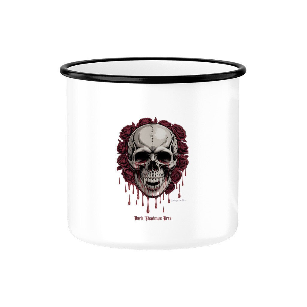 Blood Roses - Emaille Tasse | Mug | Dark Shadows Arts