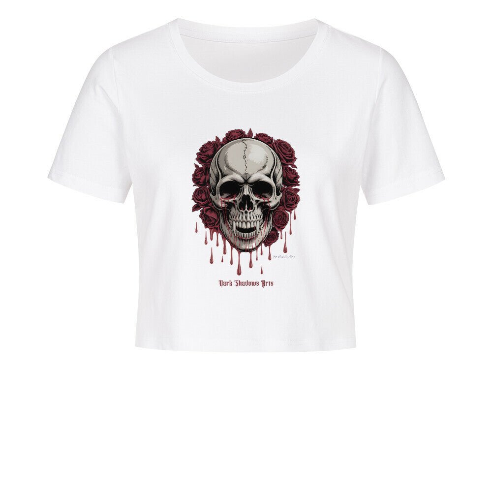 Blood Roses - Ladies Cropped Tee | T-Shirt | Dark Shadows Arts