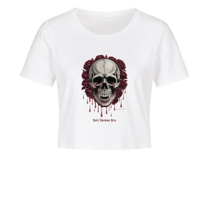 Blood Roses - Ladies Cropped Tee | T-Shirt | Dark Shadows Arts