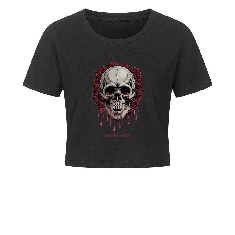 Blood Roses - Ladies Cropped Tee | T-Shirt | Dark Shadows Arts