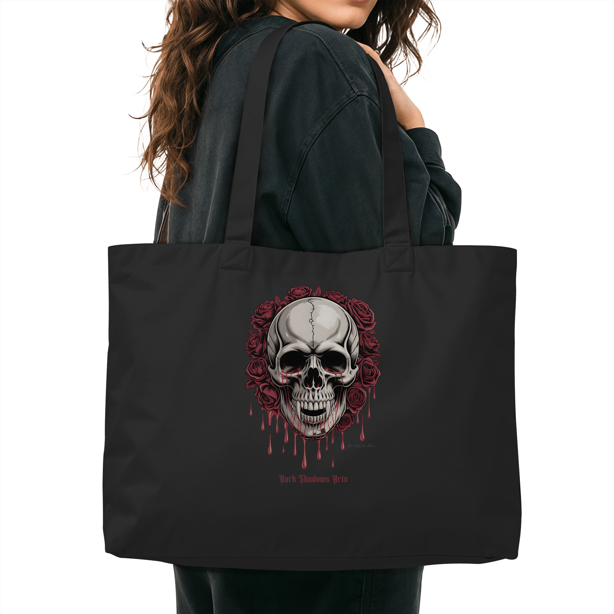 Blood Roses - Organic Shopping - Bag - Organic Shopping - Bag | Taschen | Dark Shadows Arts