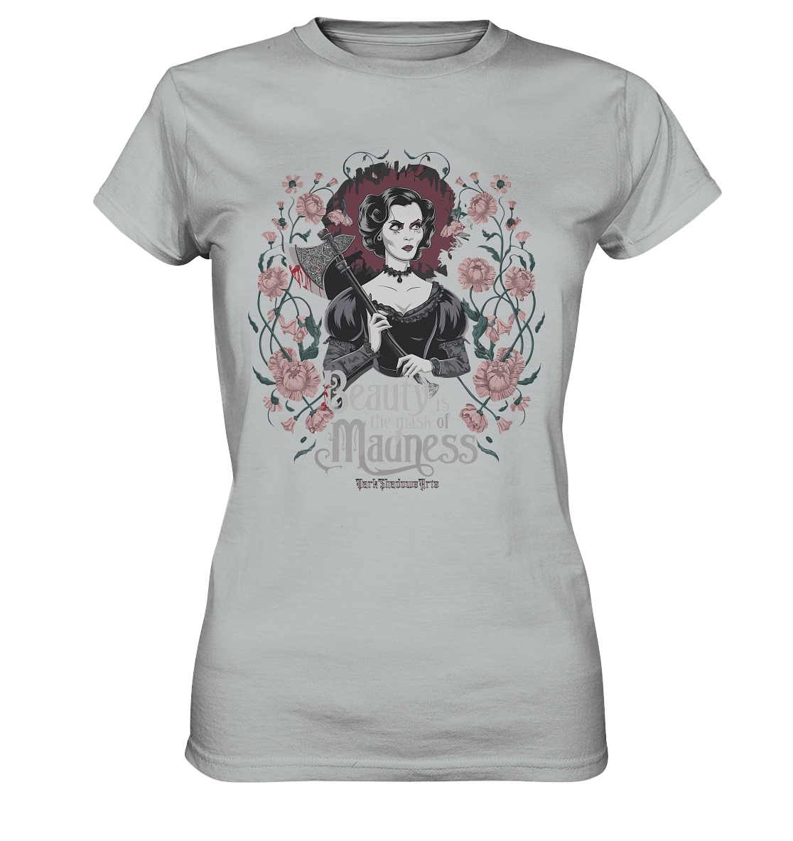 Blutige Schönheit - Dark Lady mit Axt - Ladies Premium Shirt | Lady - Shirts | Dark Shadows Arts