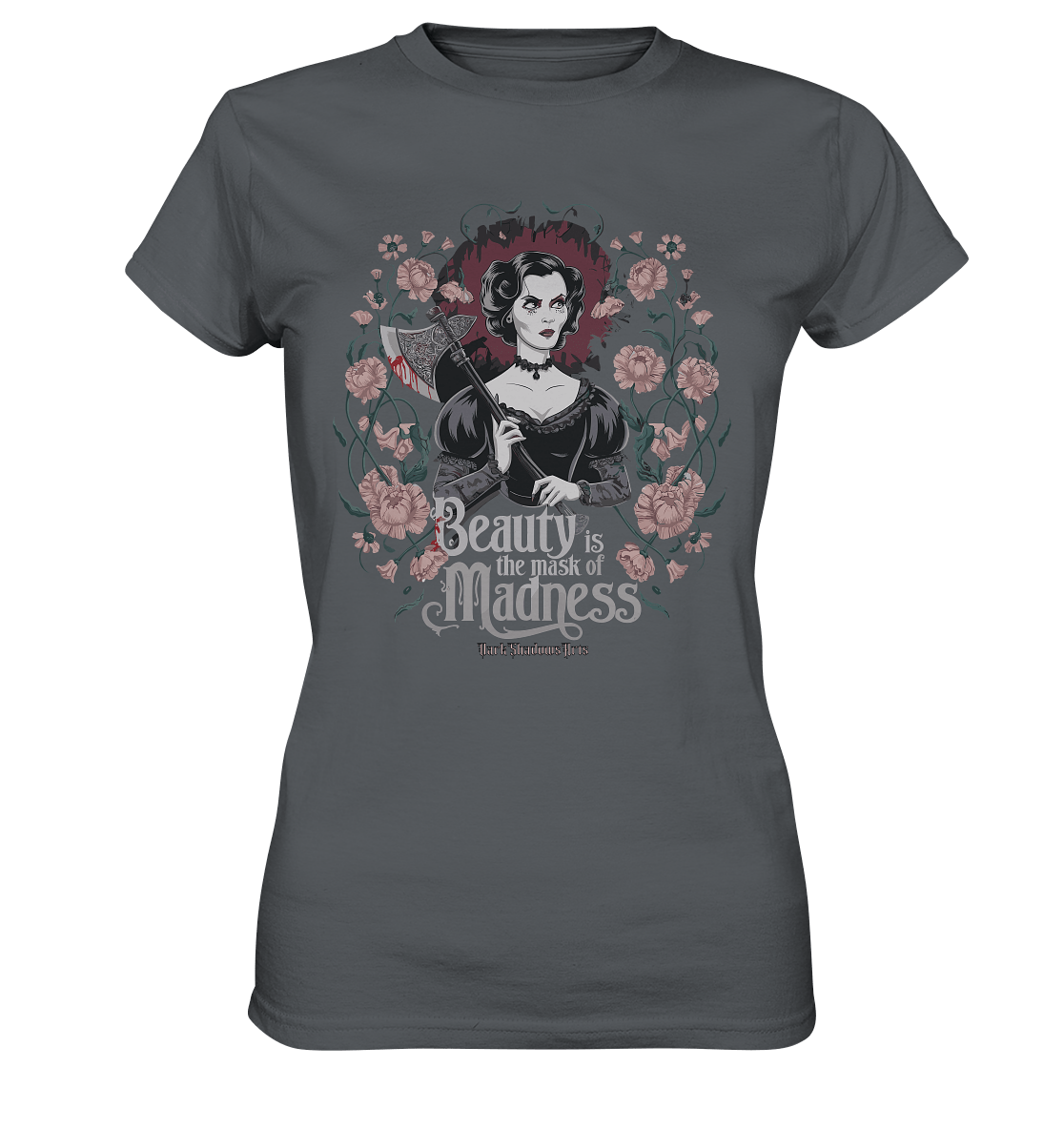 Blutige Schönheit - Dark Lady mit Axt - Ladies Premium Shirt | Lady - Shirts | Dark Shadows Arts