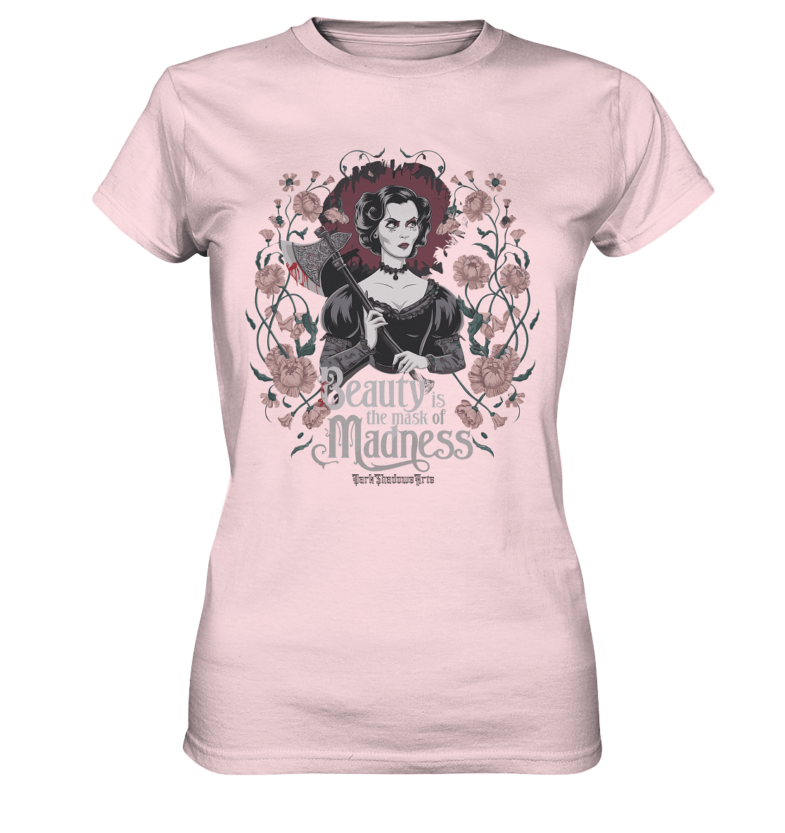 Blutige Schönheit - Dark Lady mit Axt - Ladies Premium Shirt | Lady - Shirts | Dark Shadows Arts