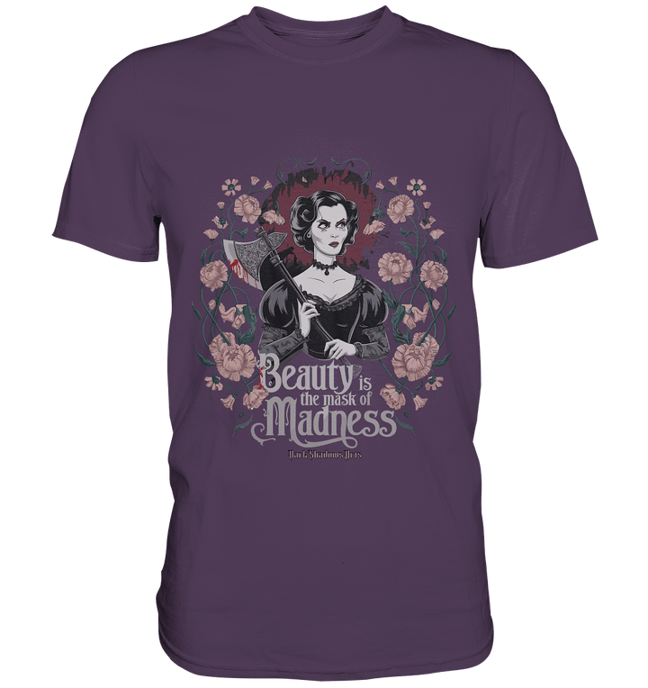 Blutige Schönheit - Dark Lady mit Axt - Premium Shirt | Unisex - Shirts | Dark Shadows Arts
