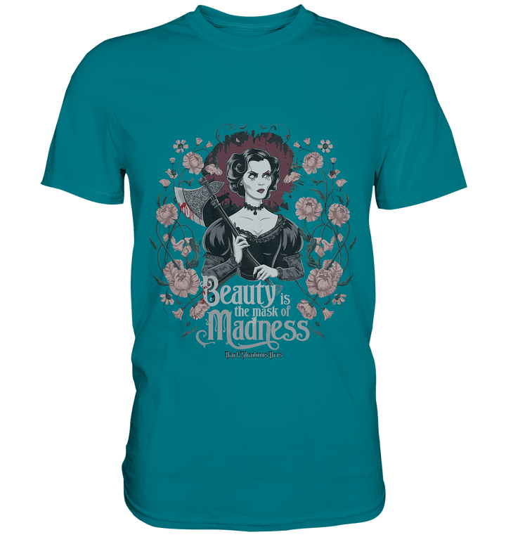 Blutige Schönheit - Dark Lady mit Axt - Premium Shirt | Unisex - Shirts | Dark Shadows Arts