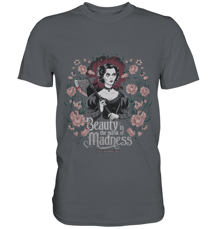 Blutige Schönheit - Dark Lady mit Axt - Premium Shirt | Unisex - Shirts | Dark Shadows Arts